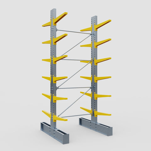 Cantilever Rack - Double Sided - Ultra Heavy Duty - Powder Coated - Full Bay - Height 4877mm