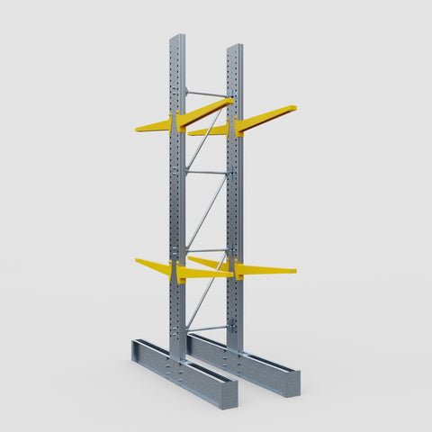Cantilever Rack - Double Sided - Ultra Heavy Duty - Powder Coated - Full Bay - Height 4877mm