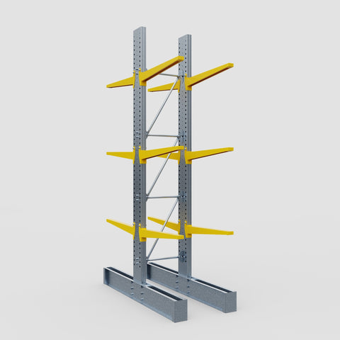 Cantilever Rack - Double Sided - Super Heavy Duty - Powder Coated - Full Bay - Height 4877mm