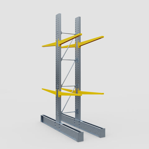 Cantilever Rack - Double Sided - Heavy Duty - Powder Coated - Full Bay - Height 4572mm