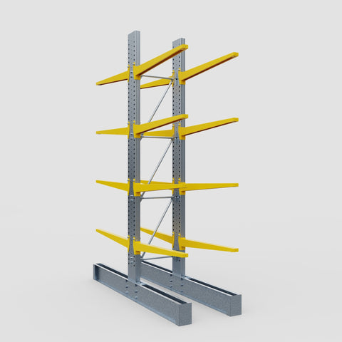 Cantilever Rack - Double Sided - Super Heavy Duty - Powder Coated - Full Bay - Height 4877mm
