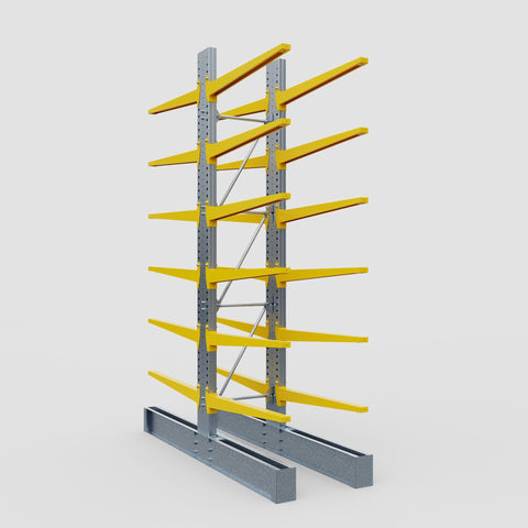 Cantilever Rack - Double Sided - Super Heavy Duty - Powder Coated - Full Bay - Height 4877mm