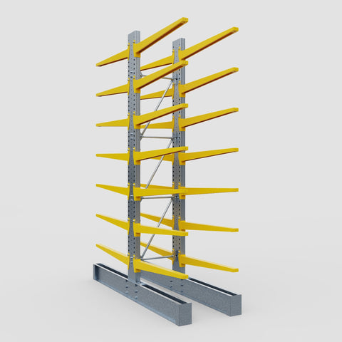 Cantilever Rack - Double Sided - Ultra Heavy Duty - Powder Coated - Full Bay - Height 4877mm