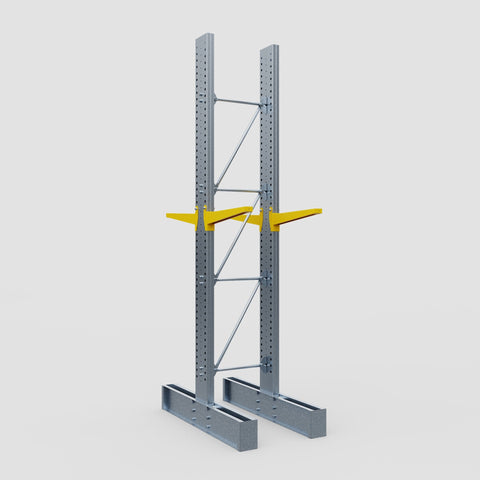 Cantilever Rack - Double Sided - Ultra Heavy Duty - Powder Coated - Full Bay - Height 4877mm