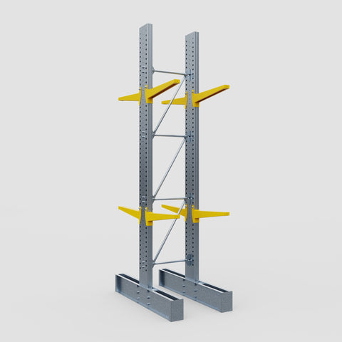 Cantilever Rack - Double Sided - Heavy Duty - Powder Coated - Full Bay - Height 4572mm