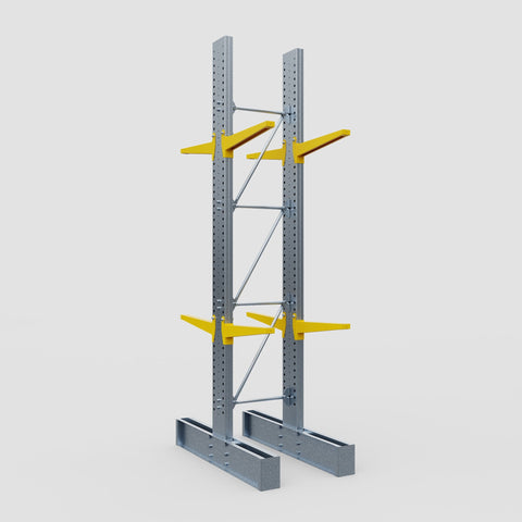 Cantilever Rack - Double Sided - Super Heavy Duty - Powder Coated - Full Bay - Height 4877mm