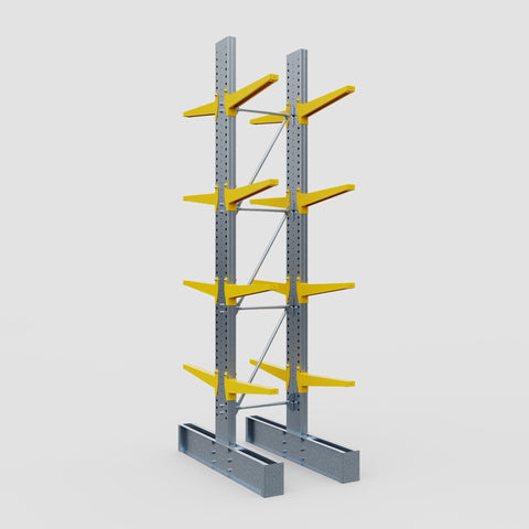 Cantilever Rack - Double Sided - Super Heavy Duty - Powder Coated - Full Bay - Height 4877mm