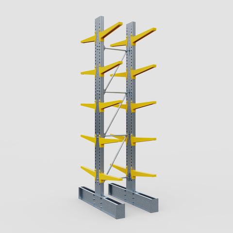 Cantilever Rack - Double Sided - Ultra Heavy Duty - Powder Coated - Full Bay - Height 4877mm