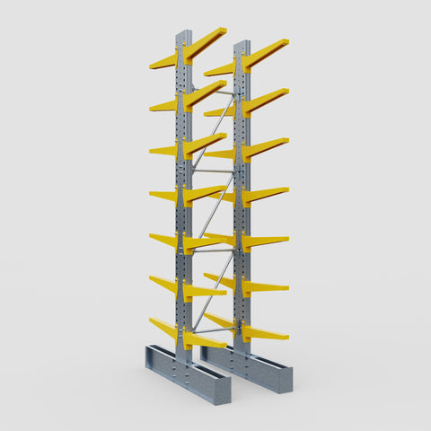 Cantilever Rack - Double Sided - Heavy Duty - Powder Coated - Full Bay - Height 4572mm