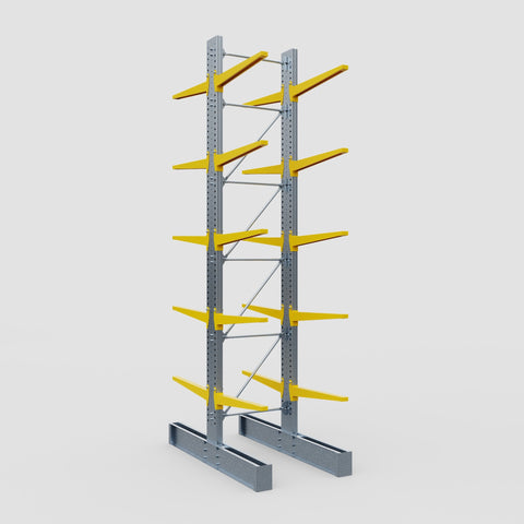 Cantilever Rack - Double Sided - Ultra Heavy Duty - Powder Coated - Full Bay - Height 5791mm