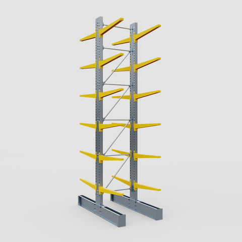 Cantilever Rack - Double Sided - Super Heavy Duty - Powder Coated - Full Bay - Height 5791mm