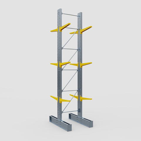 Cantilever Rack - Double Sided - Ultra Heavy Duty - Powder Coated - Full Bay - Height 5791mm