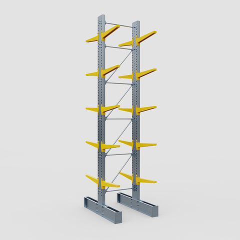 Cantilever Rack - Double Sided - Ultra Heavy Duty - Powder Coated - Full Bay - Height 5791mm