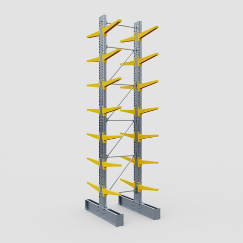 Cantilever Rack - Double Sided - Ultra Heavy Duty - Powder Coated - Full Bay - Height 5791mm