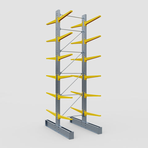 Cantilever Rack - Double Sided - Ultra Heavy Duty - Powder Coated - Full Bay - Height 5791mm