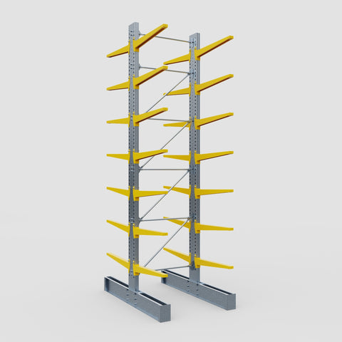 Cantilever Rack - Double Sided - Ultra Heavy Duty - Powder Coated - Full Bay - Height 5791mm