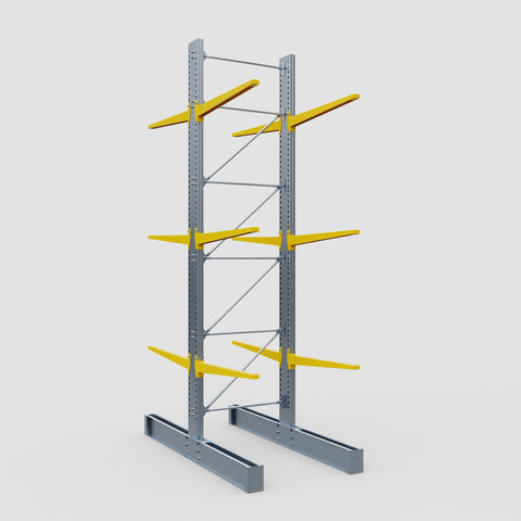 Cantilever Rack - Double Sided - Ultra Heavy Duty - Powder Coated - Full Bay - Height 5791mm
