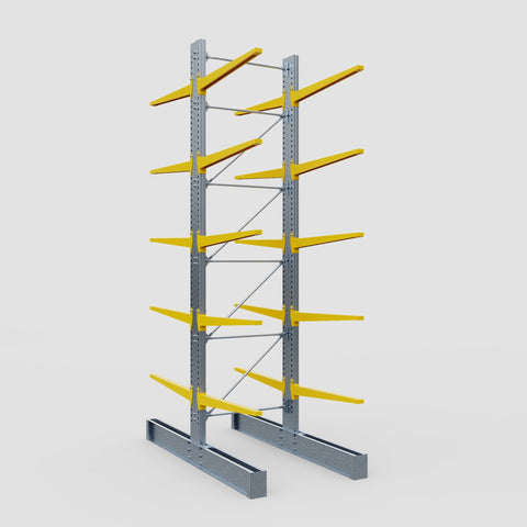 Cantilever Rack - Double Sided - Ultra Heavy Duty - Powder Coated - Full Bay - Height 5791mm