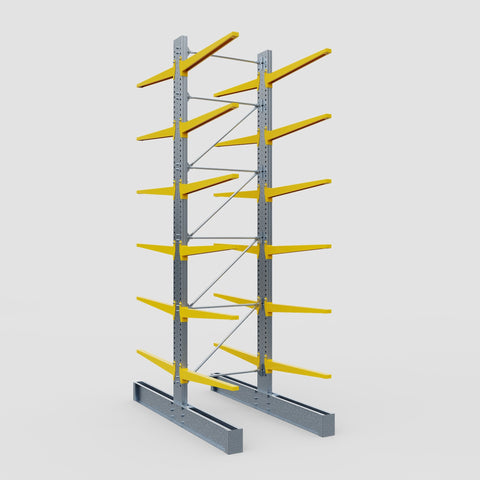 Cantilever Rack - Double Sided - Super Heavy Duty - Powder Coated - Full Bay - Height 5791mm