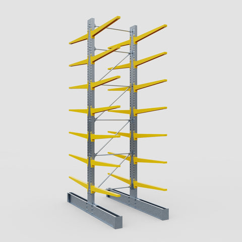 Cantilever Rack - Double Sided - Ultra Heavy Duty - Powder Coated - Full Bay - Height 5791mm