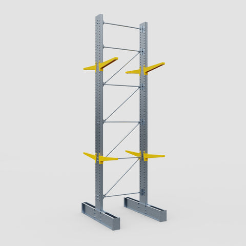 Cantilever Rack - Double Sided - Ultra Heavy Duty - Powder Coated - Full Bay - Height 5791mm
