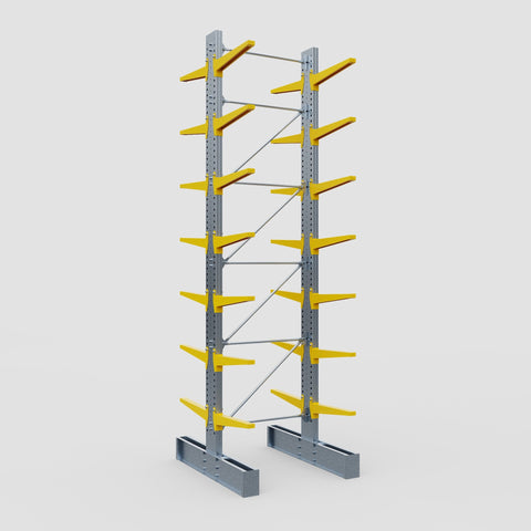 Cantilever Rack - Double Sided - Ultra Heavy Duty - Powder Coated - Full Bay - Height 5791mm
