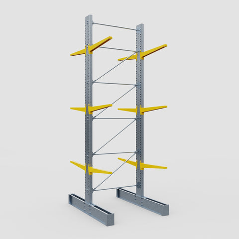 Cantilever Rack - Double Sided - Super Heavy Duty - Powder Coated - Full Bay - Height 5791mm