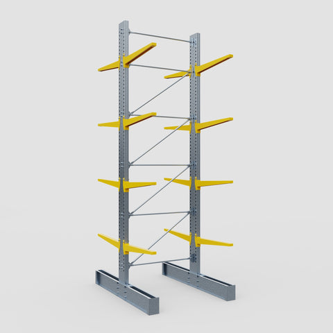 Cantilever Rack - Double Sided - Ultra Heavy Duty - Powder Coated - Full Bay - Height 5791mm