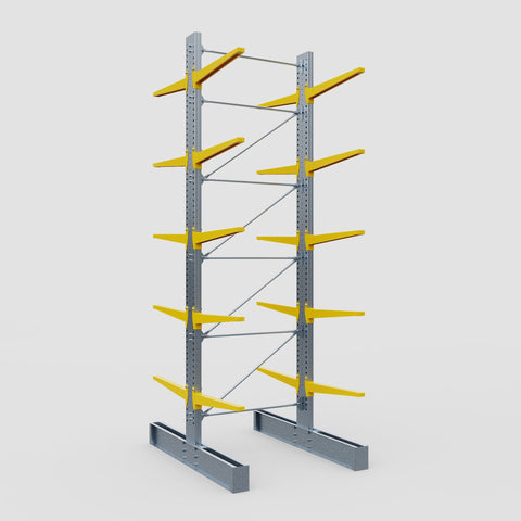 Cantilever Rack - Double Sided - Super Heavy Duty - Powder Coated - Full Bay - Height 5791mm