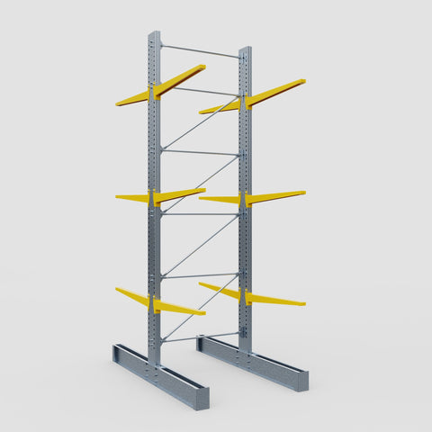 Cantilever Rack - Double Sided - Ultra Heavy Duty - Powder Coated - Full Bay - Height 5791mm