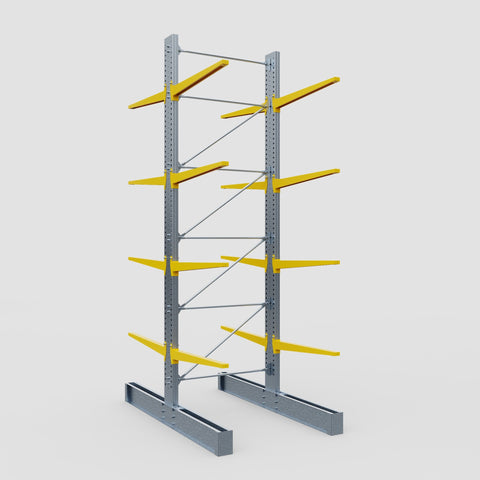 Cantilever Rack - Double Sided - Ultra Heavy Duty - Powder Coated - Full Bay - Height 5791mm