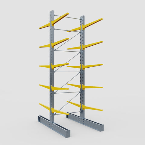 Cantilever Rack - Double Sided - Super Heavy Duty - Powder Coated - Full Bay - Height 5791mm
