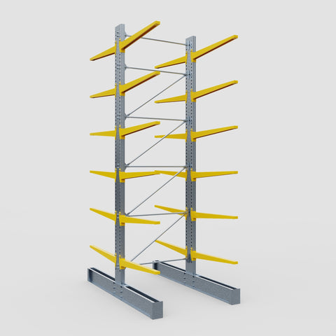 Cantilever Rack - Double Sided - Super Heavy Duty - Powder Coated - Full Bay - Height 5791mm