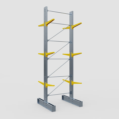 Cantilever Rack - Double Sided - Ultra Heavy Duty - Powder Coated - Full Bay - Height 5791mm