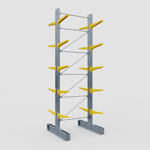 Cantilever Rack - Double Sided - Super Heavy Duty - Powder Coated - Full Bay - Height 5791mm