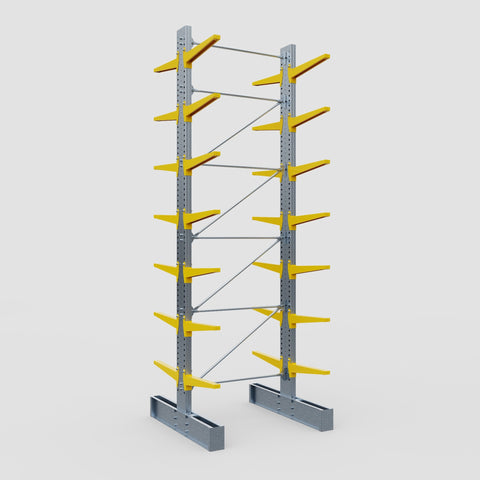 Cantilever Rack - Double Sided - Super Heavy Duty - Powder Coated - Full Bay - Height 5791mm
