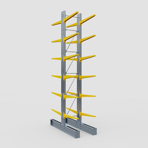 Cantilever Rack - Double Sided - Super Heavy Duty - Powder Coated - Full Bay - Height 5791mm