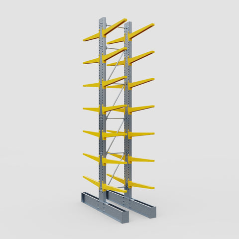 Cantilever Rack - Double Sided - Super Heavy Duty - Powder Coated - Full Bay - Height 5791mm