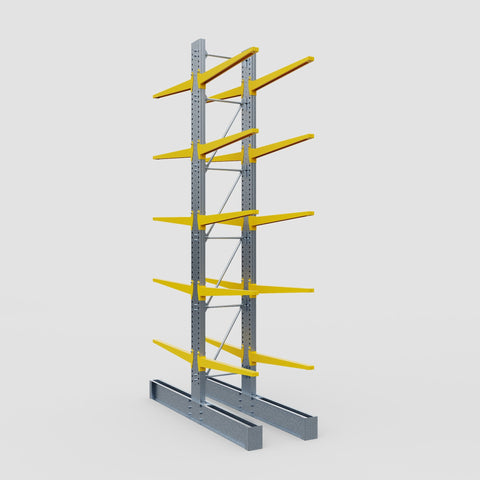 Cantilever Rack - Double Sided - Ultra Heavy Duty - Powder Coated - Full Bay - Height 5791mm