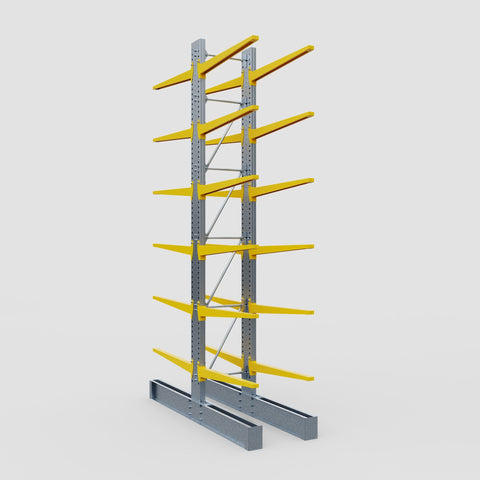 Cantilever Rack - Double Sided - Ultra Heavy Duty - Powder Coated - Full Bay - Height 5791mm