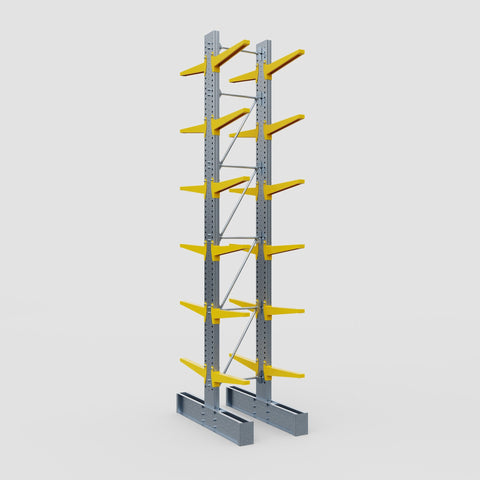 Cantilever Rack - Double Sided - Super Heavy Duty - Powder Coated - Full Bay - Height 5791mm