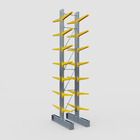 Cantilever Rack - Double Sided - Ultra Heavy Duty - Powder Coated - Full Bay - Height 5791mm