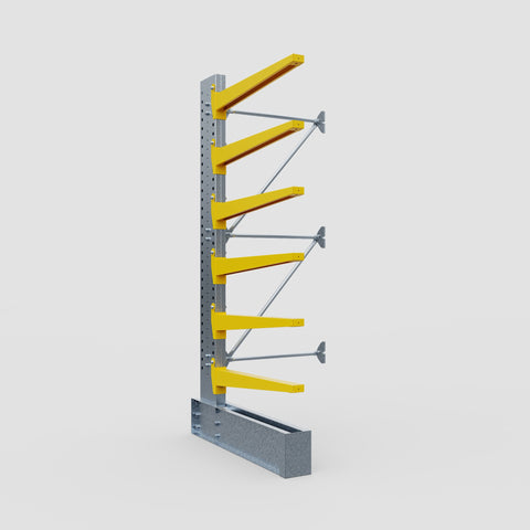 Cantilever Rack - Single Sided - Heavy Duty - Powder Coated - Add-On Bay - Height 3048mm