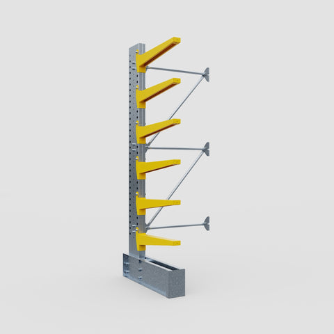 Cantilever Rack - Single Sided - Ultra Heavy Duty - Powder Coated - Add-On Bay - Height 4267mm
