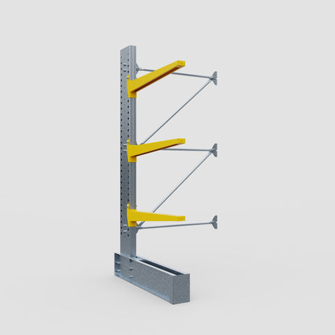 Cantilever Rack - Single Sided - Ultra Heavy Duty - Powder Coated - Add-On Bay - Height 4267mm