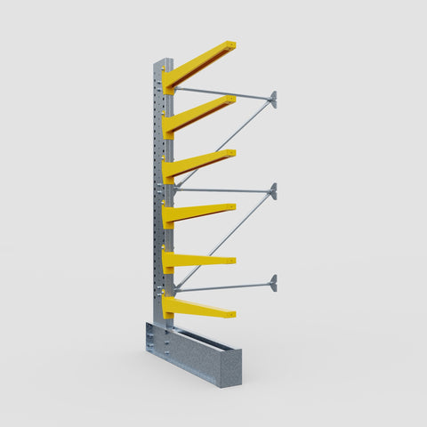 Cantilever Rack - Single Sided - Ultra Heavy Duty - Powder Coated - Add-On Bay - Height 4267mm
