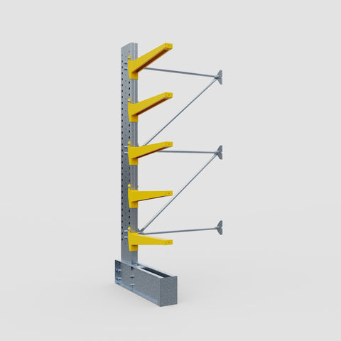Cantilever Rack - Single Sided - Ultra Heavy Duty - Powder Coated - Add-On Bay - Height 4267mm