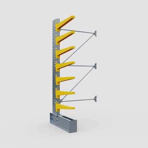 Cantilever Rack - Single Sided - Ultra Heavy Duty - Powder Coated - Add-On Bay - Height 4267mm