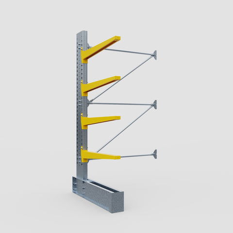Cantilever Rack - Single Sided - Ultra Heavy Duty - Powder Coated - Add-On Bay - Height 4267mm