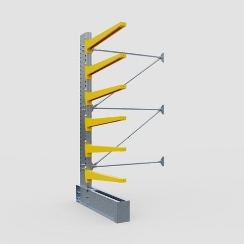 Cantilever Rack - Single Sided - Ultra Heavy Duty - Powder Coated - Add-On Bay - Height 4267mm